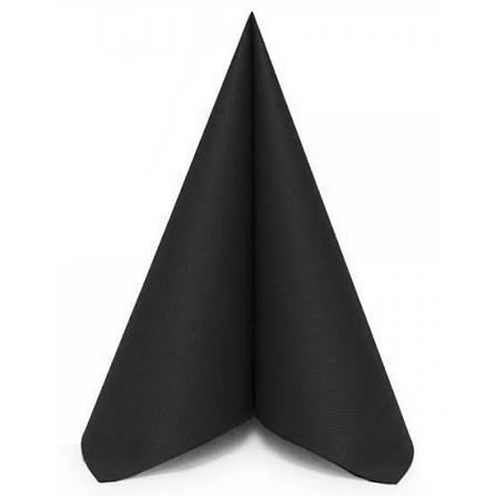 Horeca servet airlaid zwart 40 x 40 cm - 50 stuks