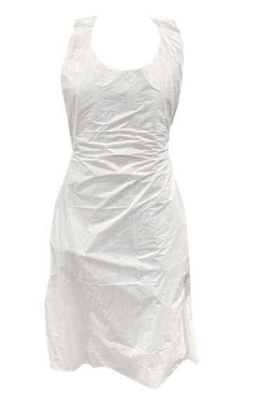 Wegwerpschort PE 125 x 80 cm – hygiënische bescherming voor professioneel gebruik