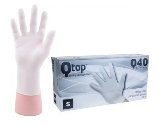 Handschoen disposable nitril q-top BLAUW