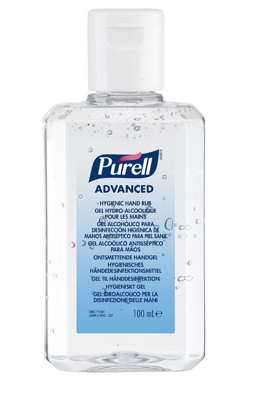 Handgel antibacterial desinfect, Gojo Purell advanced, handsanitizer gel - 100 ml