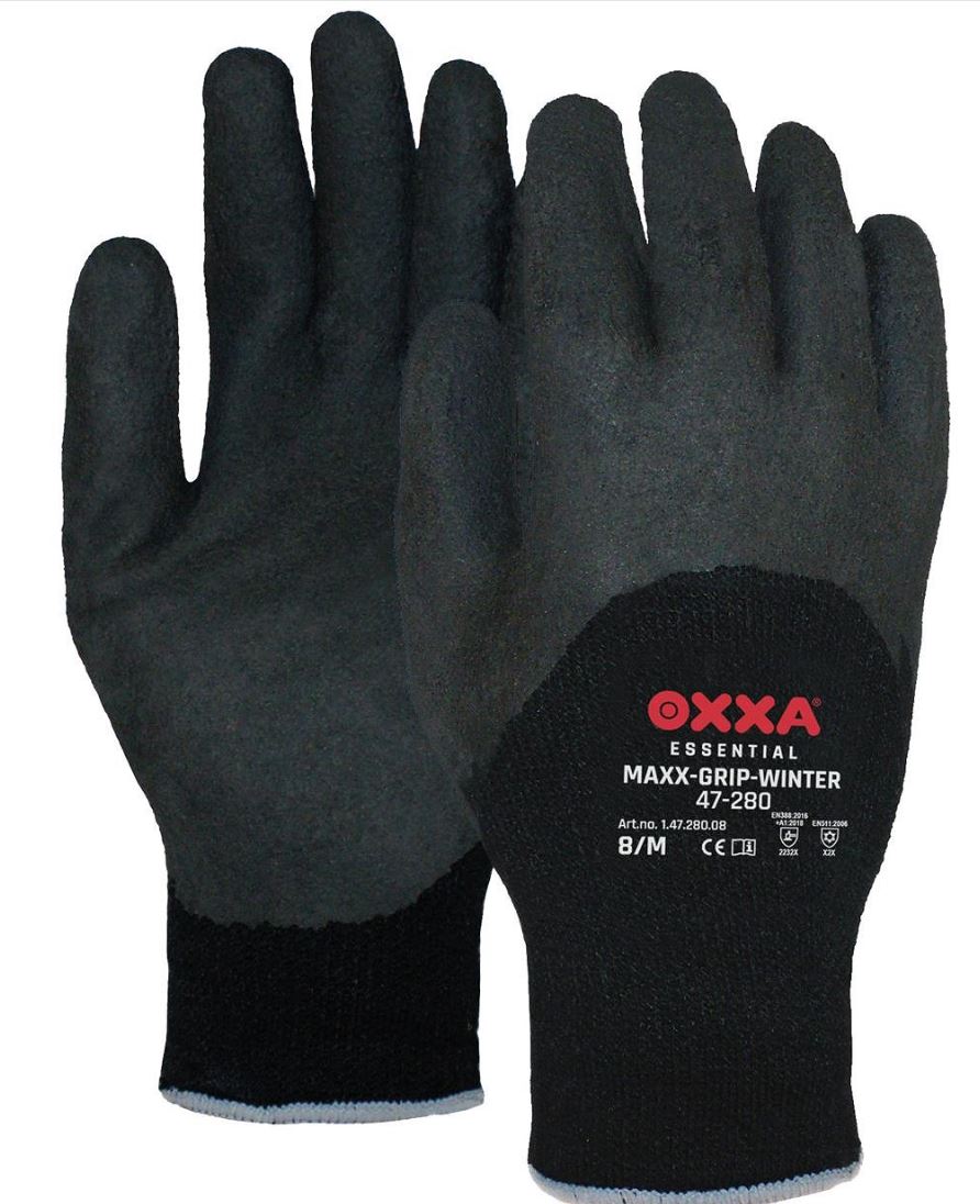 Handschoen koudebestendig winter oxxa max grip 47-280