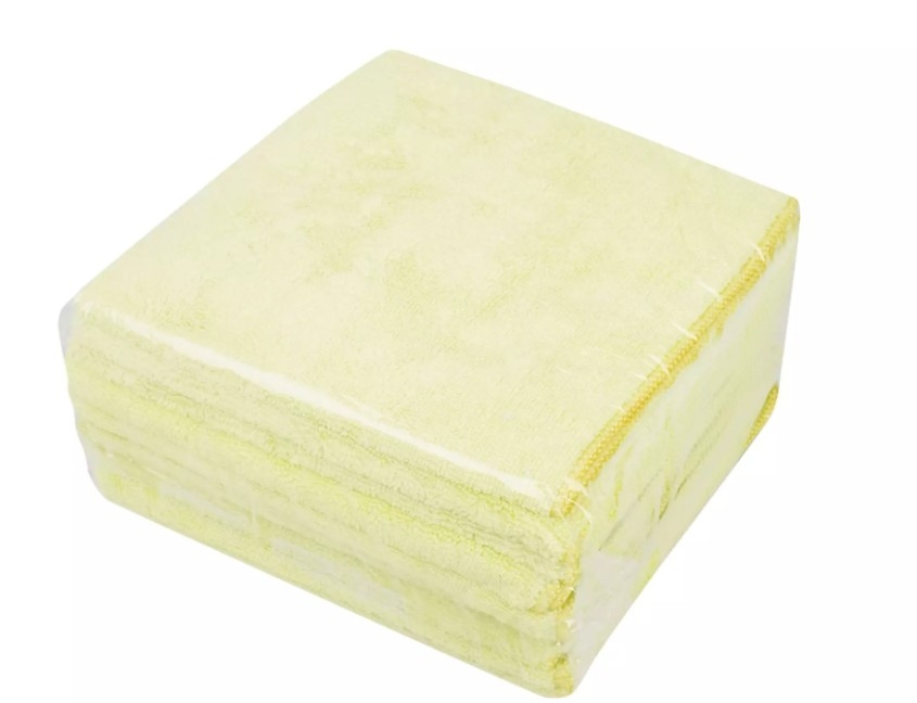 Microvezeldoek standaard, geel 40 cm x 40 cm pak = 10 doeken