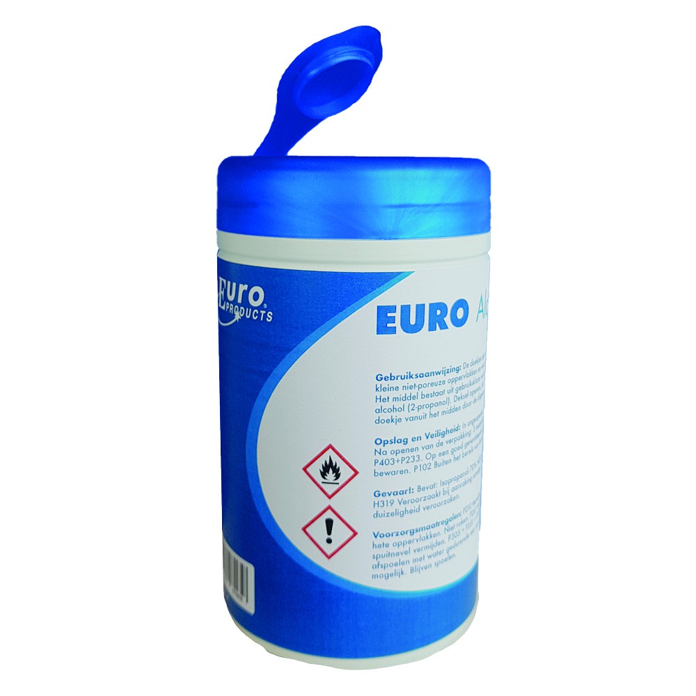 Alcohol doekjes euro, 70 % isopropanol, 