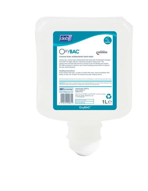 Deb handzeep antibacterieel foam wash 6 x 1 liter