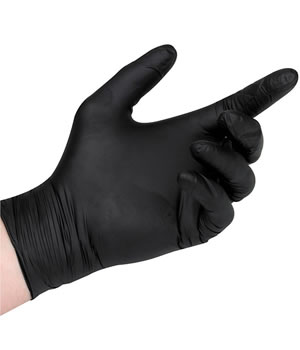 Handschoen disposable Hycare zwart