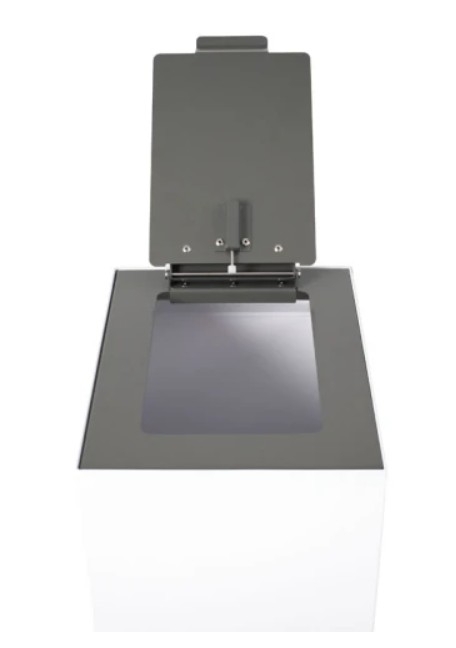 Top met klepdeksel voor modulaire afvalscheidingsunit 60 liter, V-Part - donkergrijs