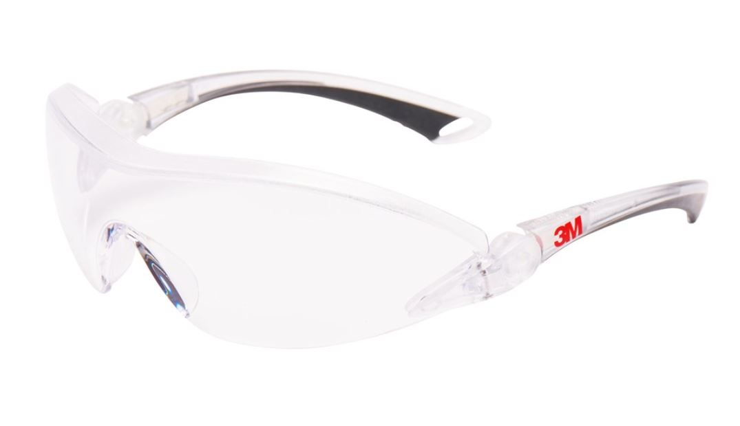 Veiligheidsbril 3M helder glas,2840, zilverkleurig montuur