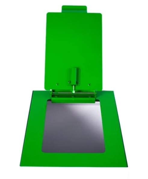 Top met klepdeksel voor modulaire afvalscheidingsunit 60 liter, V-Part - groen