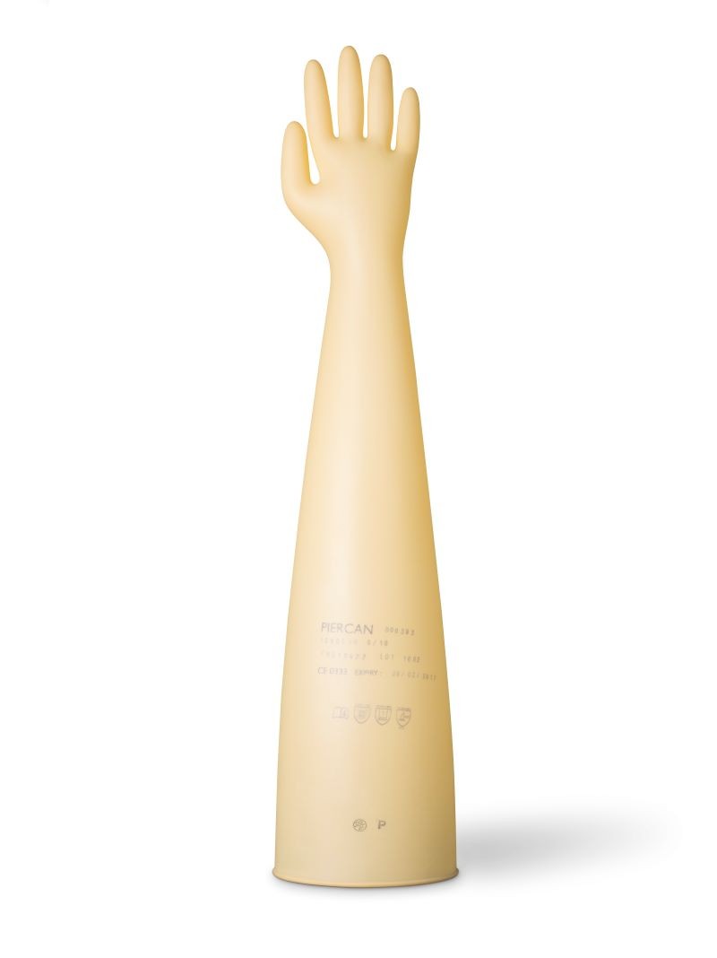Dry box glove Natural rubber poortdiameter 220 mm Piercan
