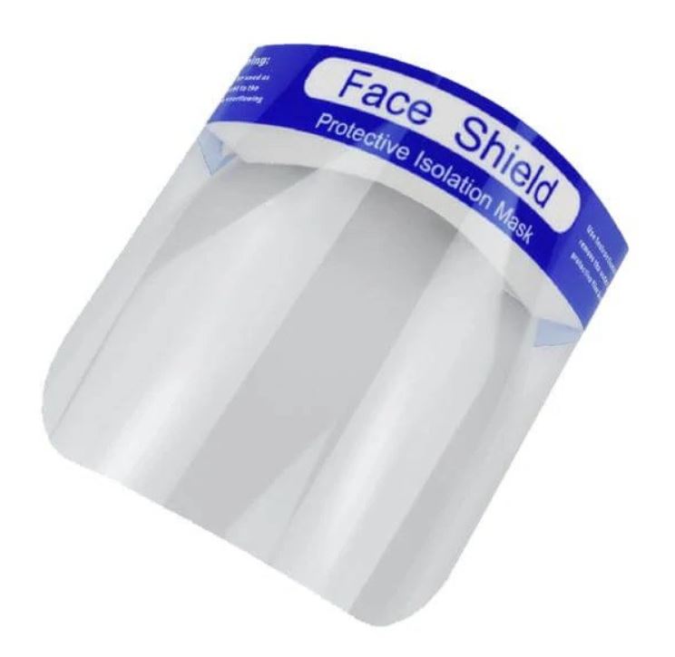 Gelaatscherm face shield, PET-vizier